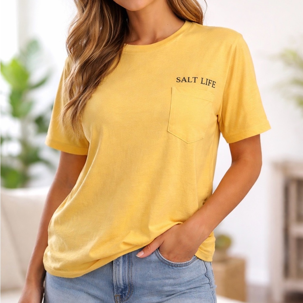 Salt Life Yellow Short Sleeve Tee